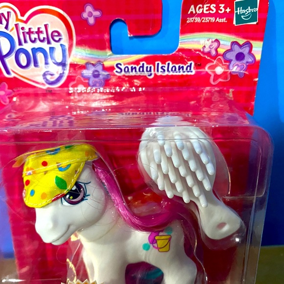 MY LITTLE PONY G3 NWT VTG 2005 BABY SANDY ISLAND PONY TARGET EXCLUSIVE w/BRUSH - Picture 4 of 14